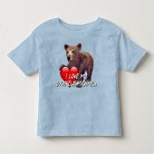 T-shirt Pour Les Tous Petits "J'Aime Mon Oncle !" Bear Cub (Devant)