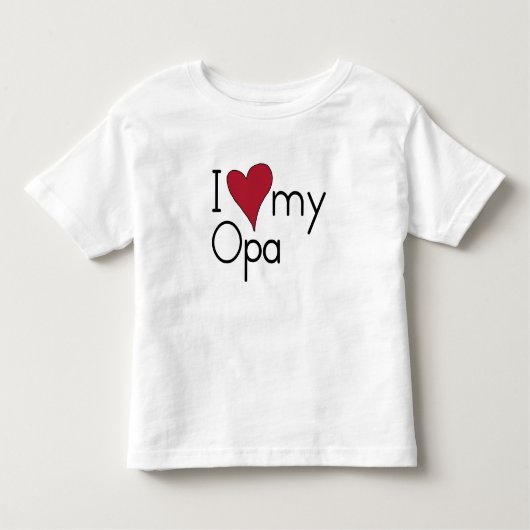 T-shirt Pour Les Tous Petits J'aime mon Opa (Devant)