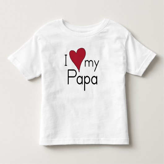 T-shirt Pour Les Tous Petits J'aime mon papa (Devant)