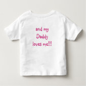 T-shirt Pour Les Tous Petits J'aime mon papa ! (Dos)