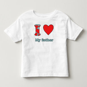 T-shirt Pour Les Tous Petits J'aime mon père