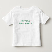 T-SHIRT POUR LES TOUS PETITS J'AIME MYAUNTS ET ONCLES (Devant)