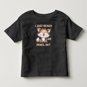 T-shirt Pour Les Tous Petits J'aime vraiment les renards les enfants
