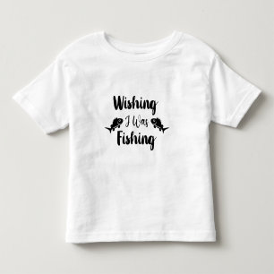T-shirt Pour Les Tous Petits J'aimerais pêcher une citation drôle