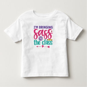 T-shirt Pour Les Tous Petits J'amène le Sass à l'école maternelle