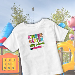 T-shirt Pour Les Tous Petits Jardin d’enfants coloré Couleur - Premier jour