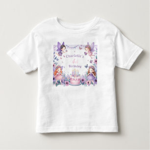 T-shirt Pour Les Tous Petits Jardin de Fée pourpre enchantée - Anniversaire