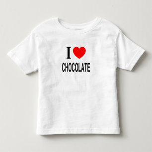 T-shirt Pour Les Tous Petits Je ❤️ CHOCOLAT J'AIME CHOCOLAT J'AIME CHOCOLAT