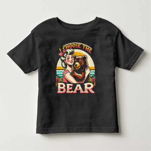 T-shirt Pour Les Tous Petits Je Choisis L'Ours (Devant)