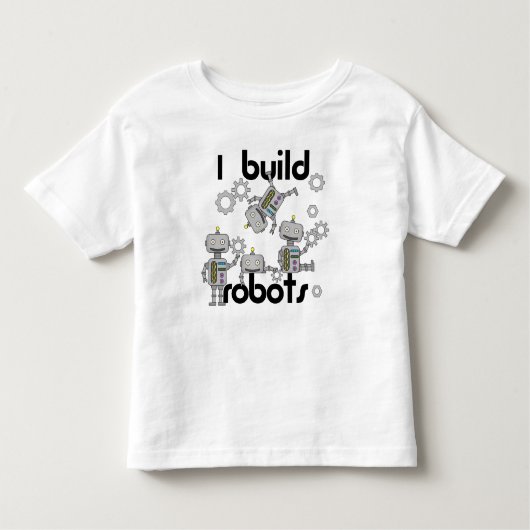 T-shirt Pour Les Tous Petits Je construis des robots (Devant)
