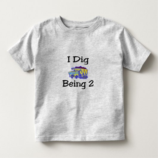 T-shirt Pour Les Tous Petits Je creuse être 2 (Devant)