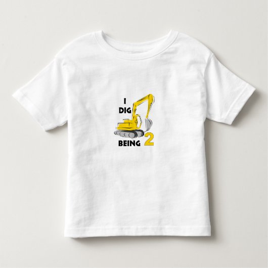 T-shirt Pour Les Tous Petits Je creuse être 2 (Devant)