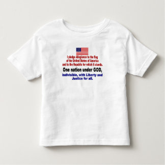 T-shirt Pour Les Tous Petits Je mets en gage l'allégeance au drapeau