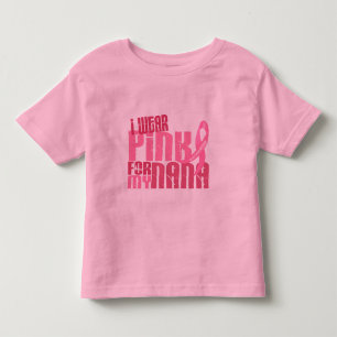 T-shirt Pour Les Tous Petits Je porte le rose pour mon cancer du sein de Nana