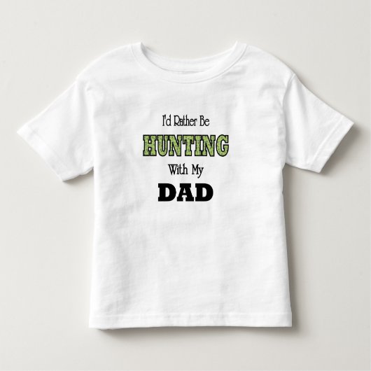 T-shirt Pour Les Tous Petits Je préfère chasser avec papa (Devant)