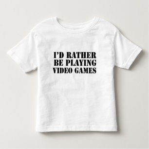 T-shirt Pour Les Tous Petits Je préfère jouer aux jeux vidéo