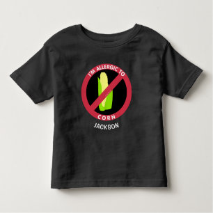 T-shirt Pour Les Tous Petits Je Suis Allergique À Corn Enfants Allergie Personn