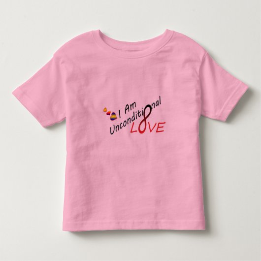 T-shirt Pour Les Tous Petits Je suis amour sans conditions (Devant)