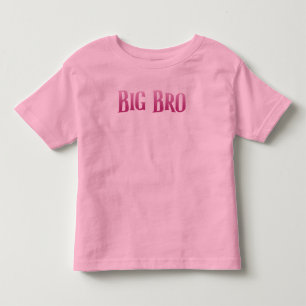 T-shirt Pour Les Tous Petits Je suis grand frère mignon rose aimant les enfants
