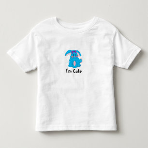 T-shirt Pour Les Tous Petits Je suis joli lapin bleu