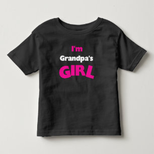 T-shirt Pour Les Tous Petits Je suis la fille de grand-père