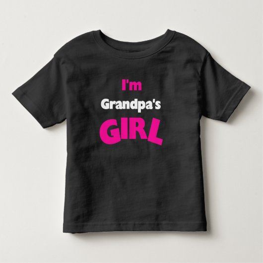 T-shirt Pour Les Tous Petits Je suis la fille de grand-père (Devant)