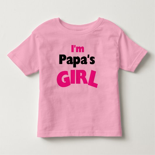 T-shirt Pour Les Tous Petits Je suis la fille de papa (Devant)