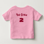 T-shirt Pour Les Tous Petits Je suis la princesse d'anniversaire (Dos)