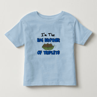 T-shirt Pour Les Tous Petits Je suis le grand FRÈRE des TRIPLETS (Afro-Américai