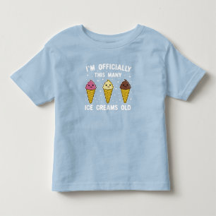 T-shirt Pour Les Tous Petits Je suis officiellement cette quantité de glace vi