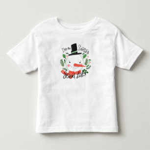 T-shirt Pour Les Tous Petits Je suis sur Père Noël bonne liste Snowman Toddler