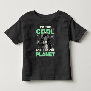 T-shirt Pour Les Tous Petits Je suis trop cool pour une seule planète