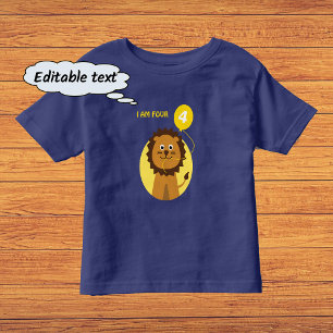 T-shirt Pour Les Tous Petits Je suis un ballon jaune de quatre lions