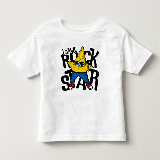 T-shirt Pour Les Tous Petits Je suis une rock Star (Devant)