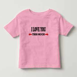 T-shirt Pour Les Tous Petits Je t'aime autant les bras ouverts