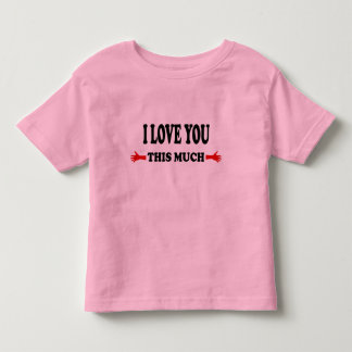T-shirt Pour Les Tous Petits Je t'aime tant les bras ouverts