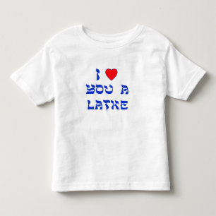 T-shirt Pour Les Tous Petits Je t'aime un Latke