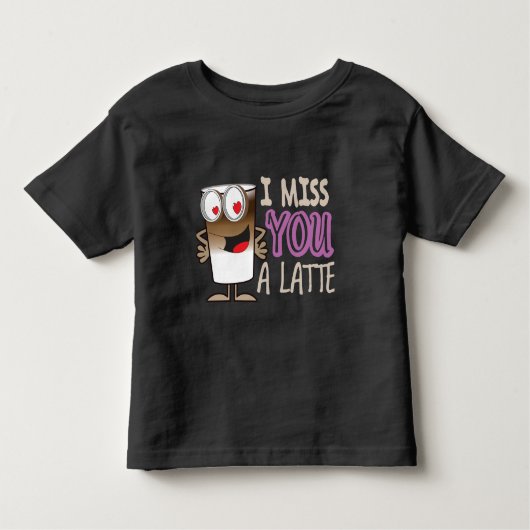 T-shirt Pour Les Tous Petits Je te manque une latte (Devant)