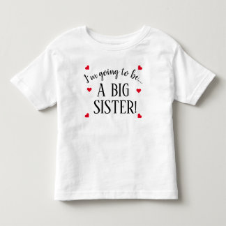 T-shirt Pour Les Tous Petits Je Vais Être Un Grand Bébé Soeur 