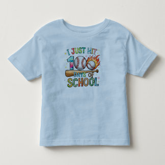 T-shirt Pour Les Tous Petits Je viens d'atteindre 100 jours d'école Baseball 10