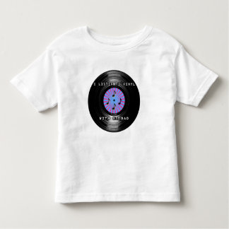 T-shirt Pour Les Tous Petits J'écoute le vinyle avec mon papa