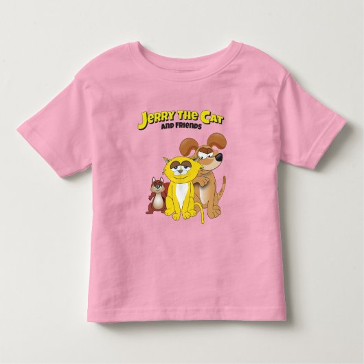 T-shirt Pour Les Tous Petits Jerry Le Chat Et Les Amis (Devant)