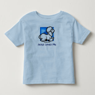 T-shirt Pour Les Tous Petits Jésus m'aime agneau