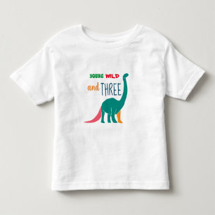 T-shirt Pour Les Tous Petits Jeune Sauvage et Trois