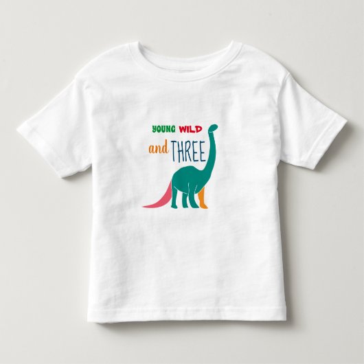T-shirt Pour Les Tous Petits Jeune Sauvage et Trois (Devant)