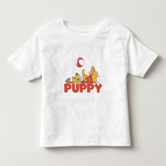 T-shirt Pour Les Tous Petits Jeux de chiot (Devant)