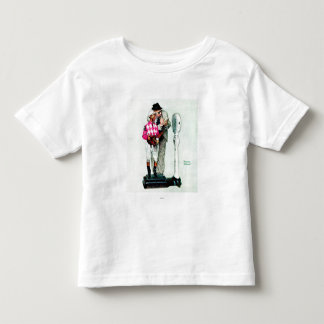 T-shirt Pour Les Tous Petits Jockey Weighin by Norman Rockwell