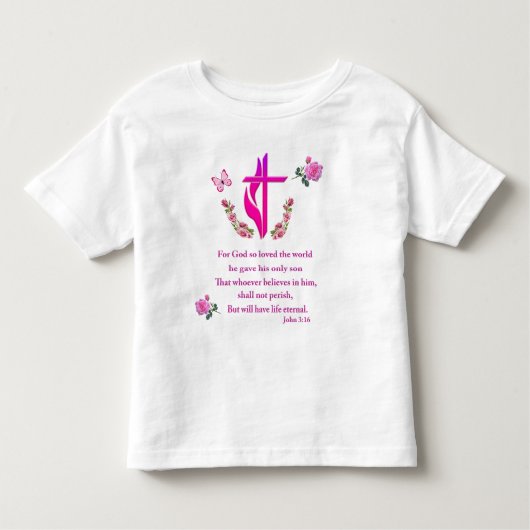 T-shirt Pour Les Tous Petits John 3:16 (Devant)