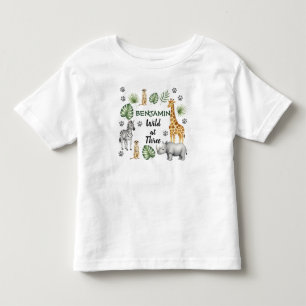 T-shirt Pour Les Tous Petits Joli animal de la jungle 3e anniversaire