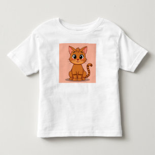 T-shirt Pour Les Tous Petits Joli chat de dessin animé